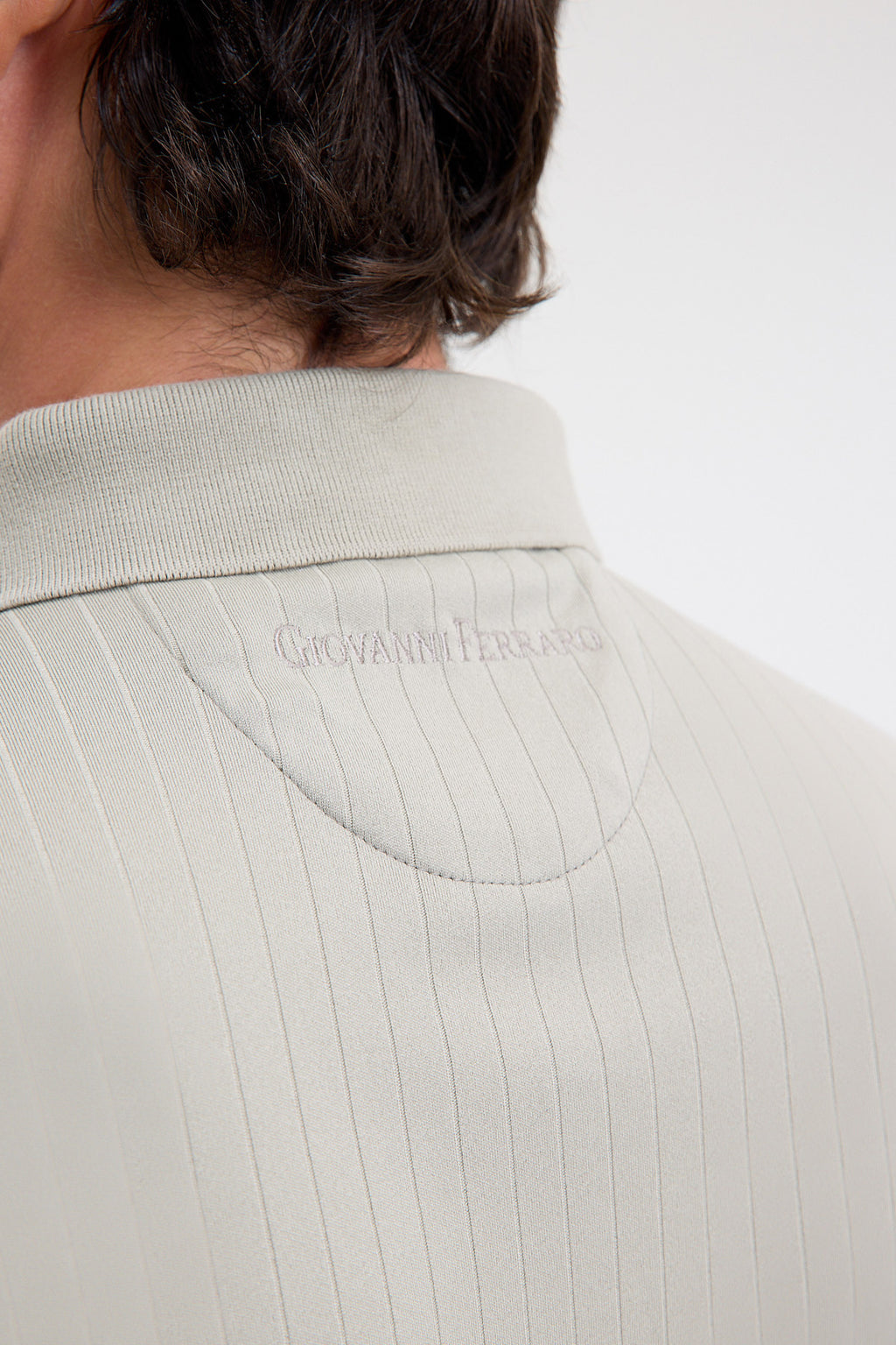Textured Microfiber Stretch Polo Shirt