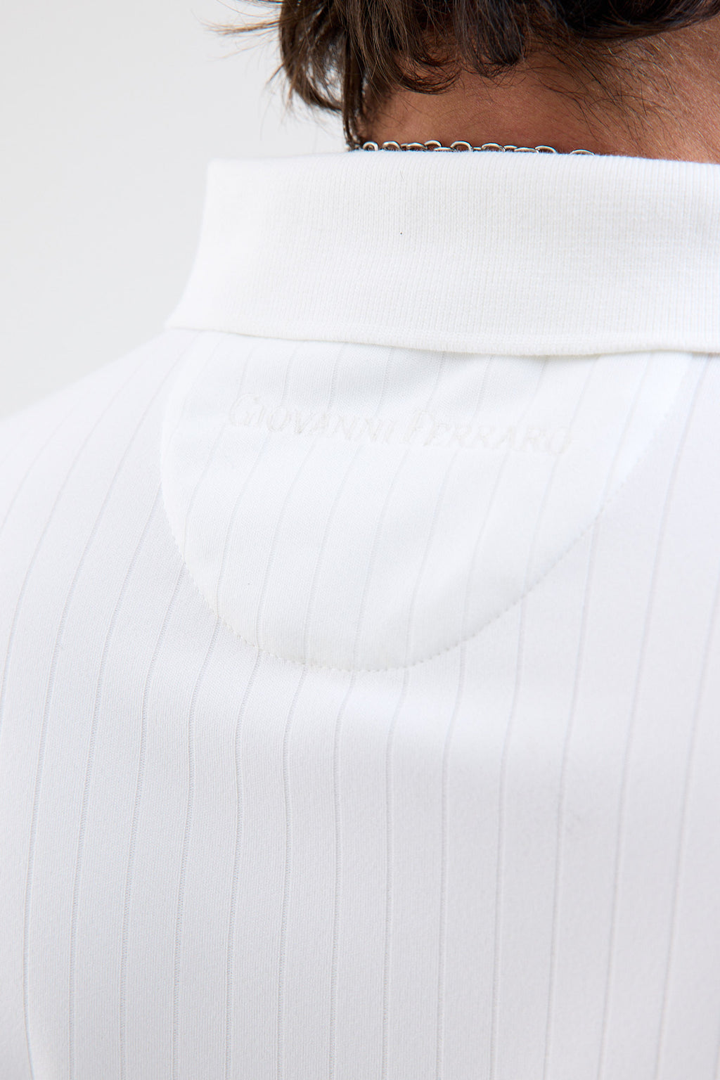 Textured Microfiber Stretch Polo Shirt
