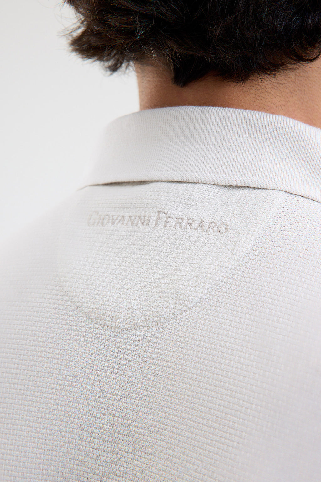 Textured Microfiber Stretch Polo Shirt