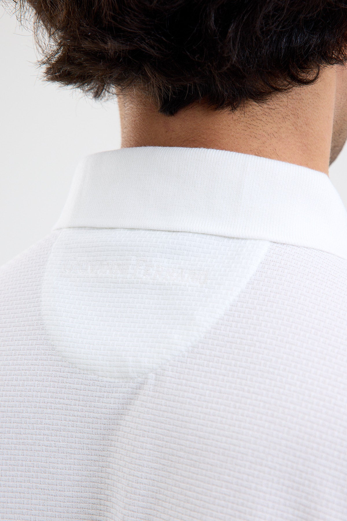 Textured Microfiber Stretch Polo Shirt