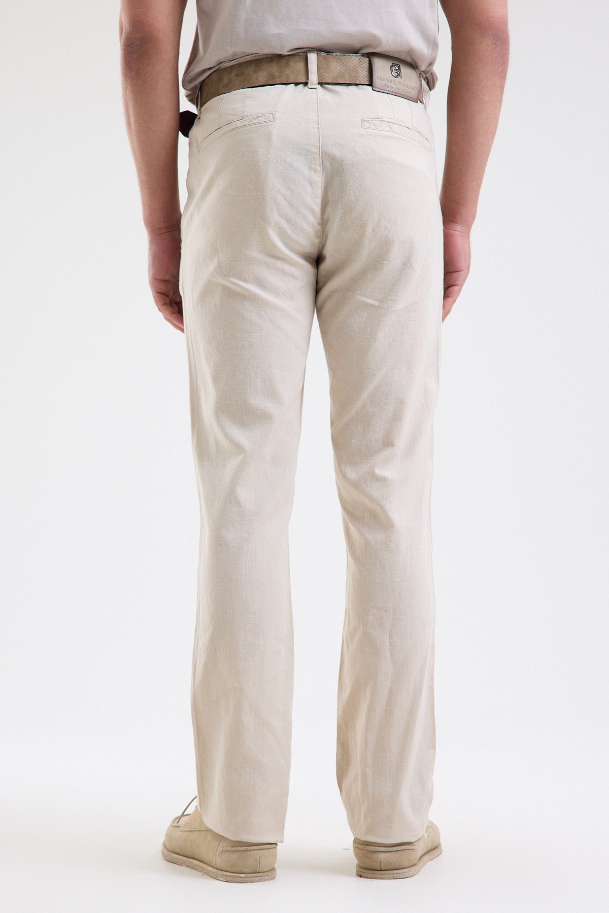 Tencel-Linen Blend Stretch Trousers