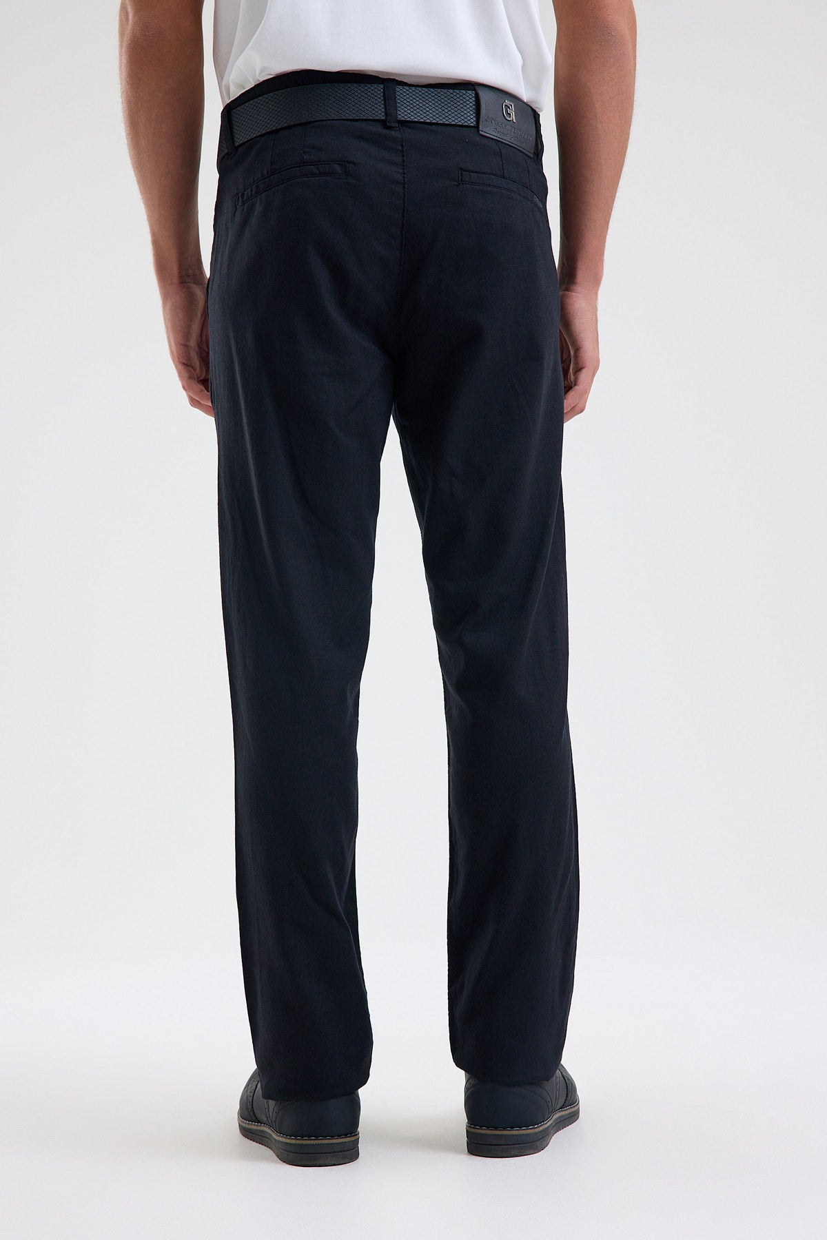 Tencel-Linen Blend Stretch Trousers