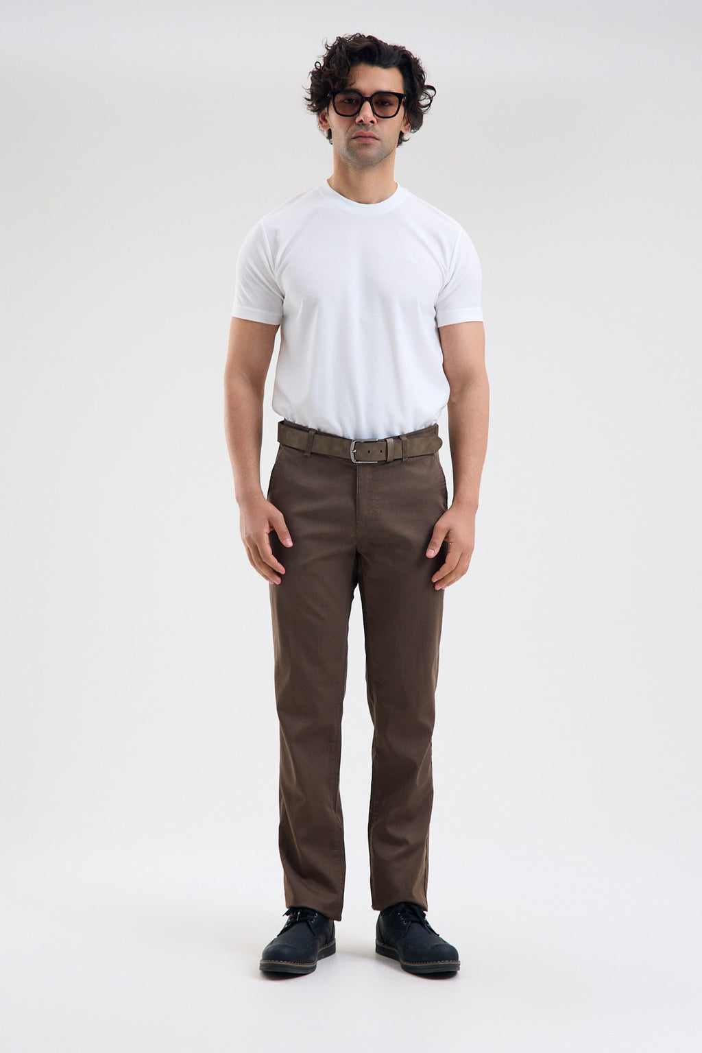 Tencel-Blend Stretch Trousers