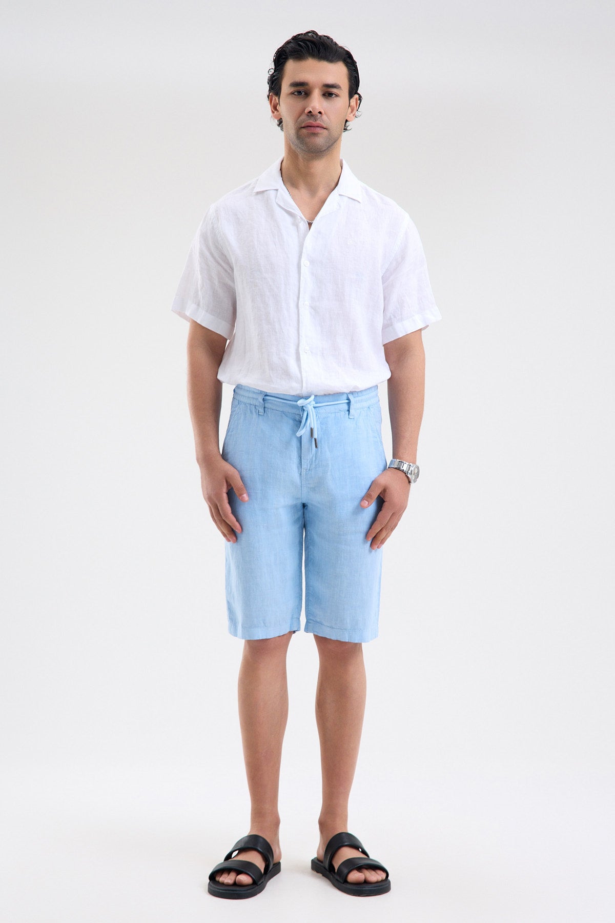 Pure Linen Shorts