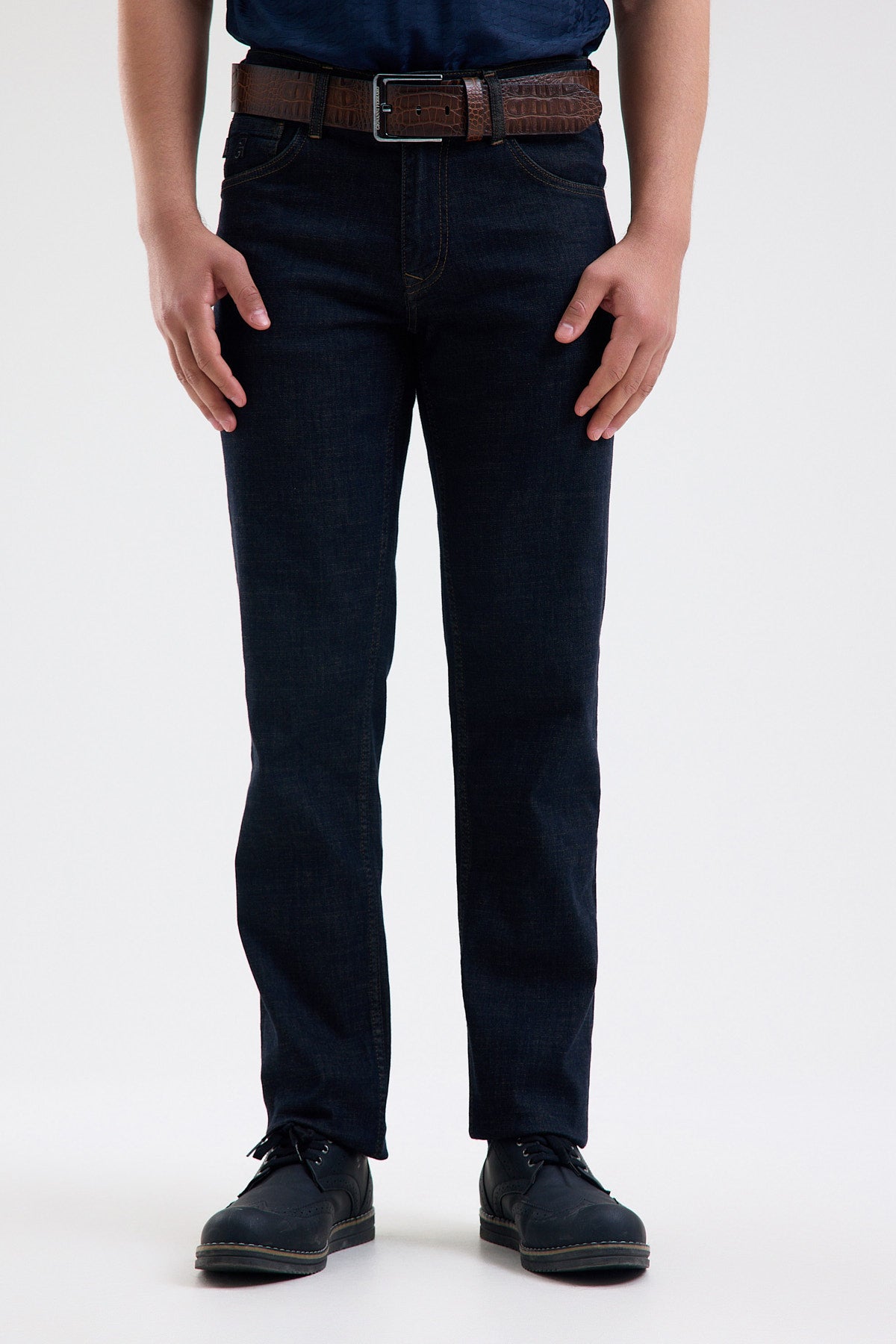 Cotton-Blend Stretch Denim Jeans