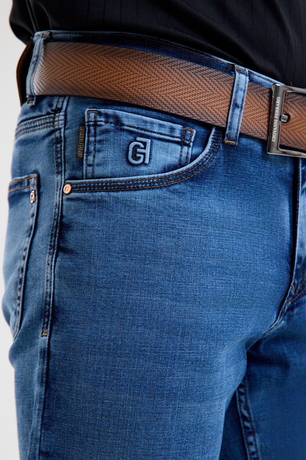 Cotton-Blend Stretch Denim Jeans