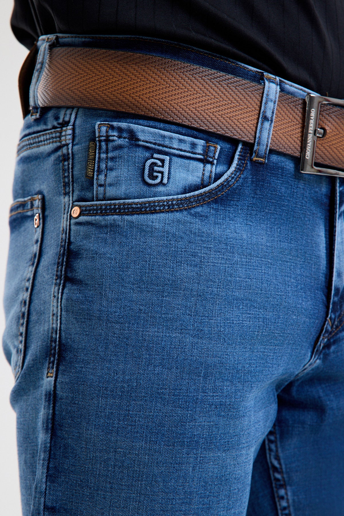 Cotton-Blend Stretch Denim Jeans