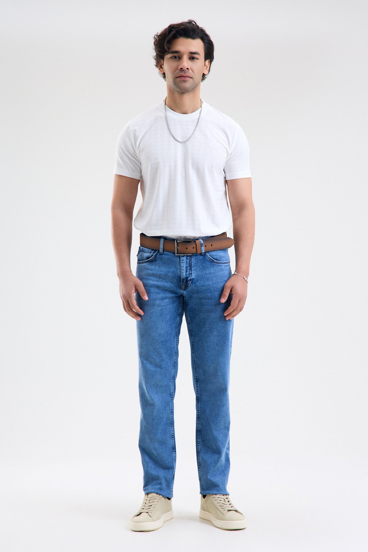 Cotton-Blend Stretch Denim Jeans