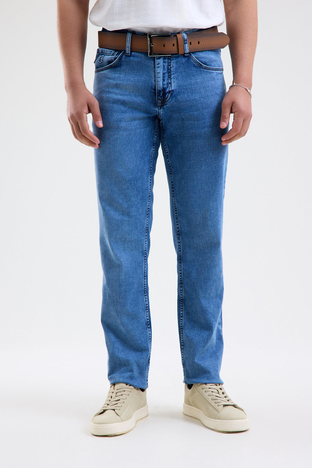 Cotton-Blend Stretch Denim Jeans