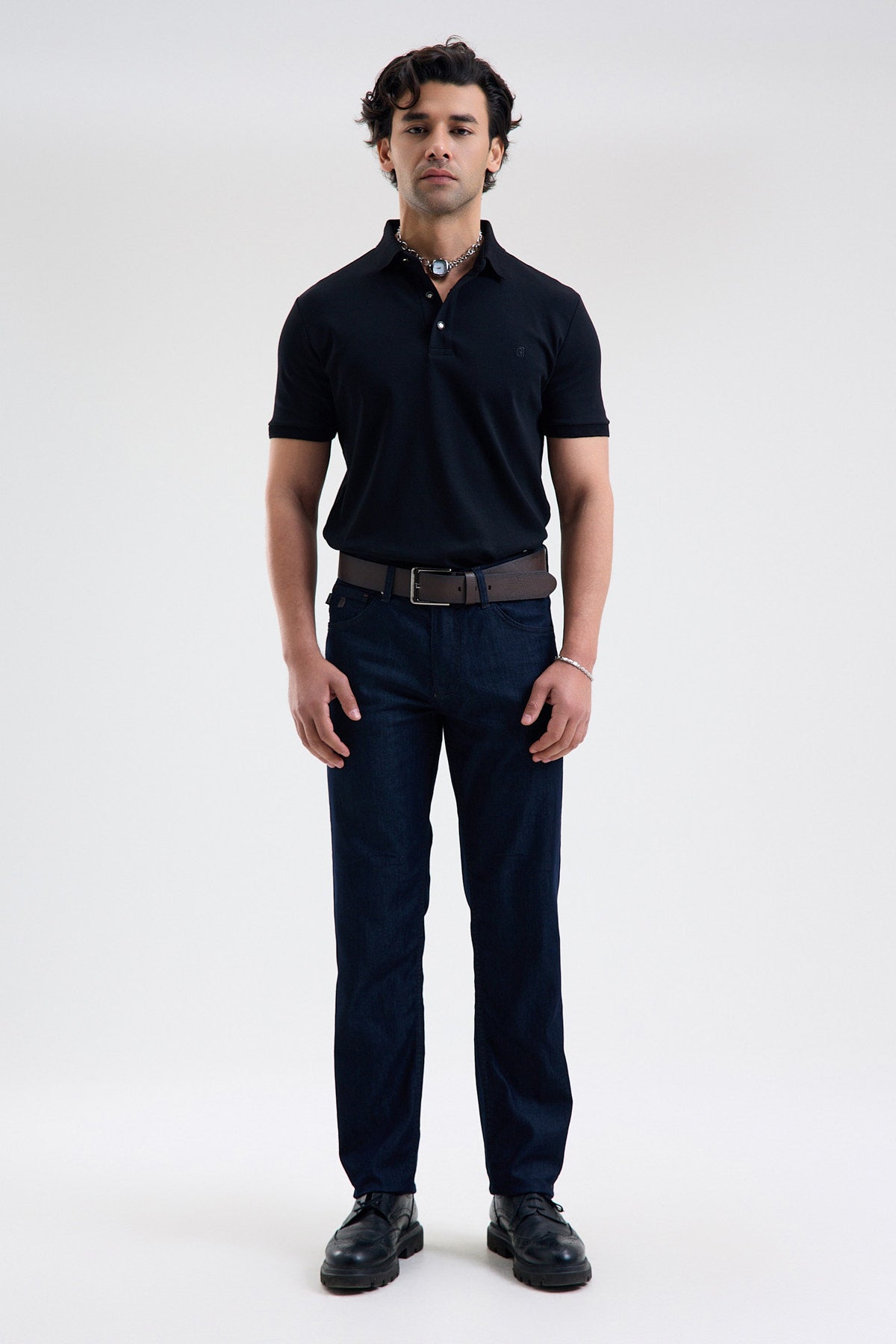 Cotton-Blend Stretch Denim Jeans