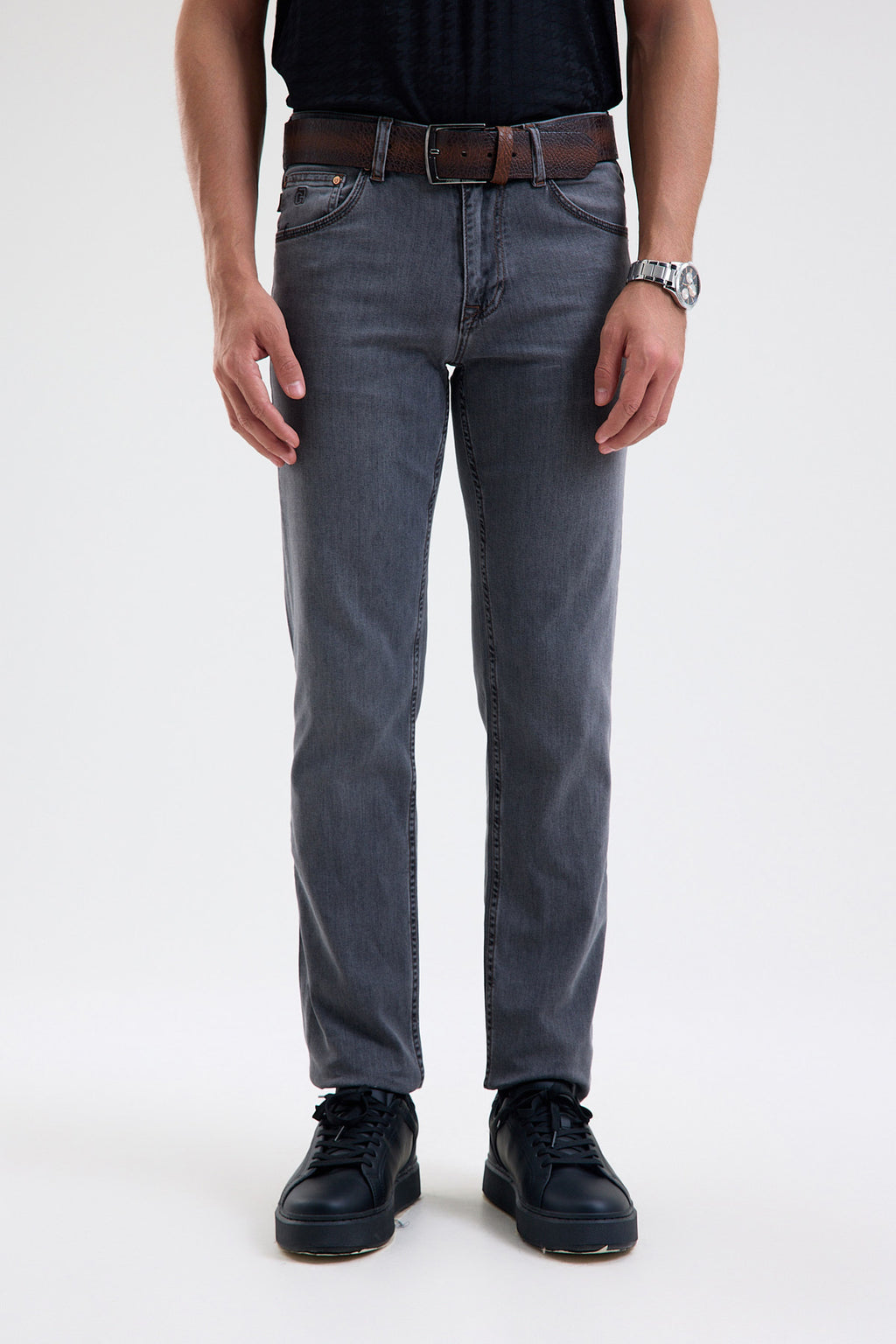 Cotton-Blend Stretch Denim Jeans