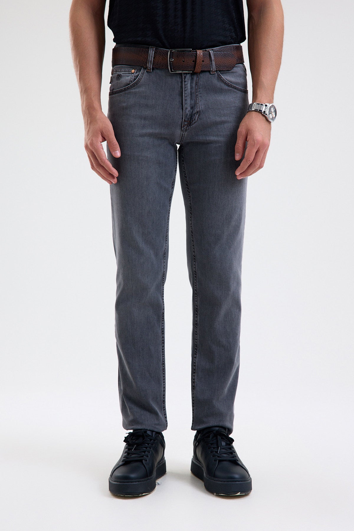 Cotton-Blend Stretch Denim Jeans