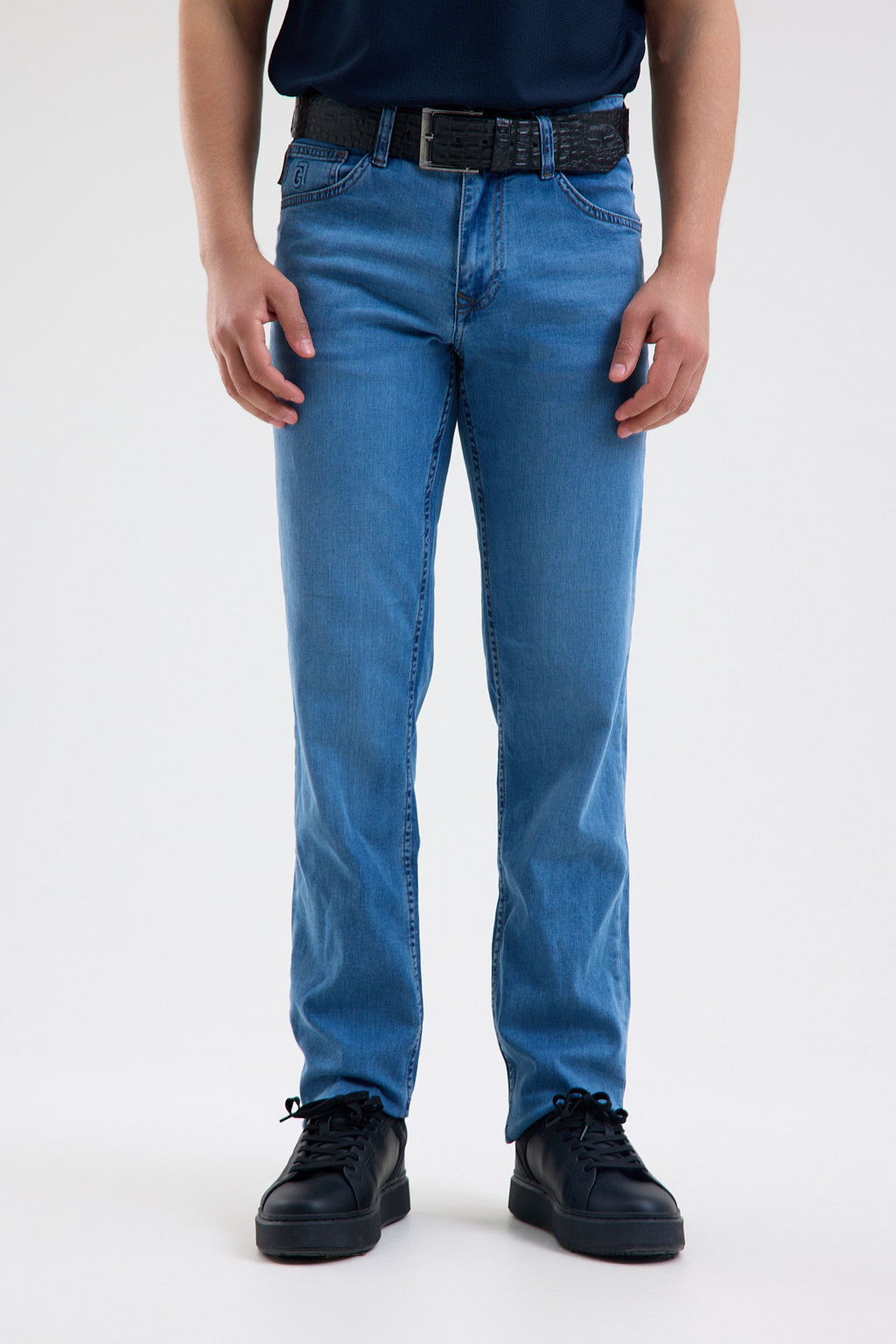 Cotton-Blend Stretch Denim Jeans