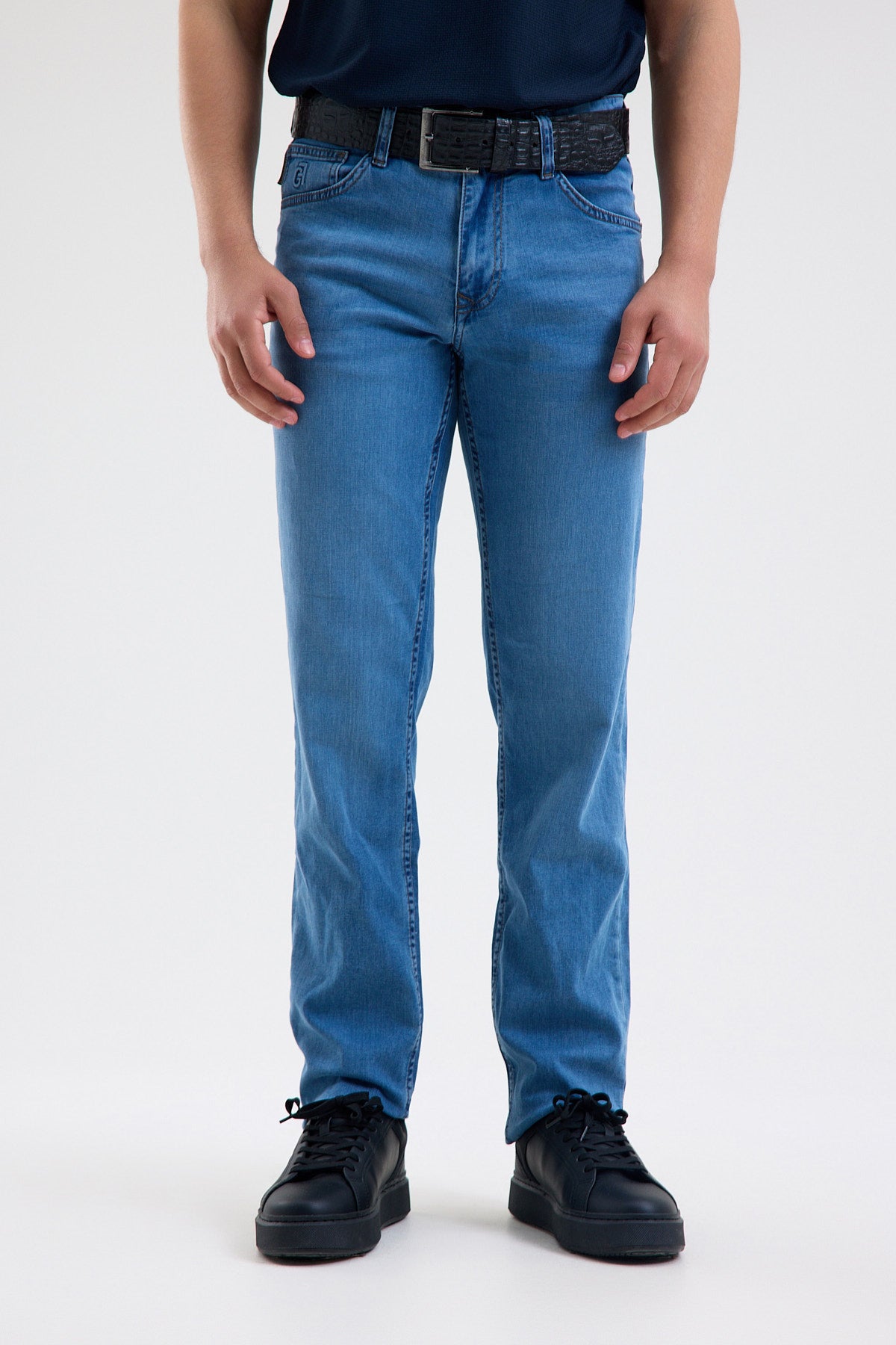 Cotton-Blend Stretch Denim Jeans