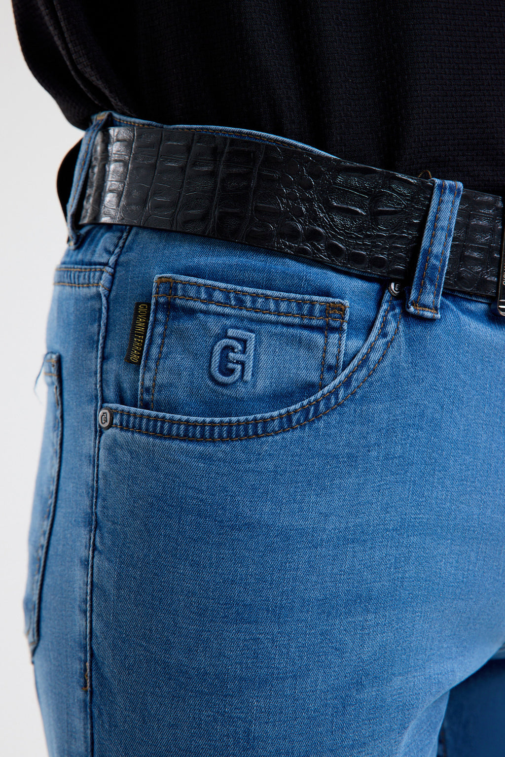 Cotton-Blend Stretch Denim Jeans