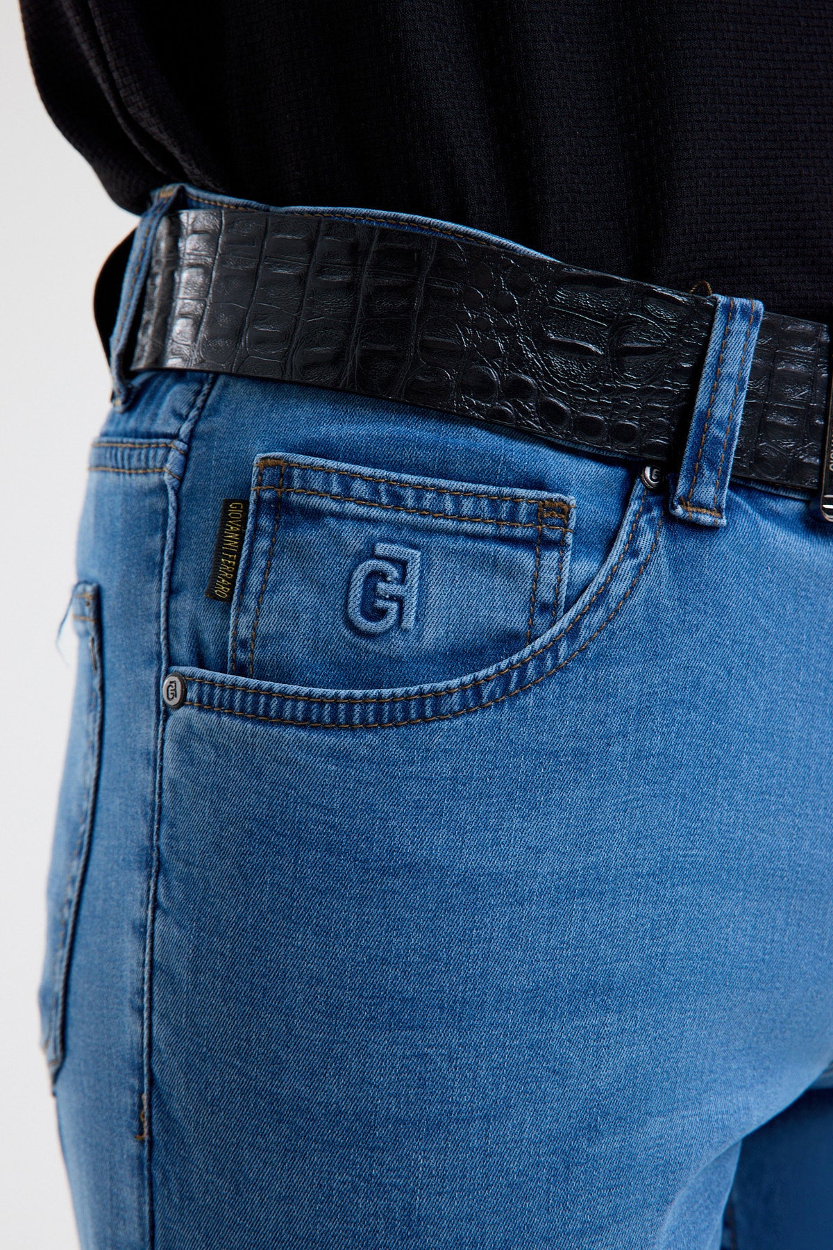 Cotton-Blend Stretch Denim Jeans