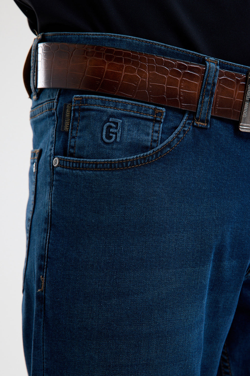 Cotton-Blend Stretch Denim Jeans