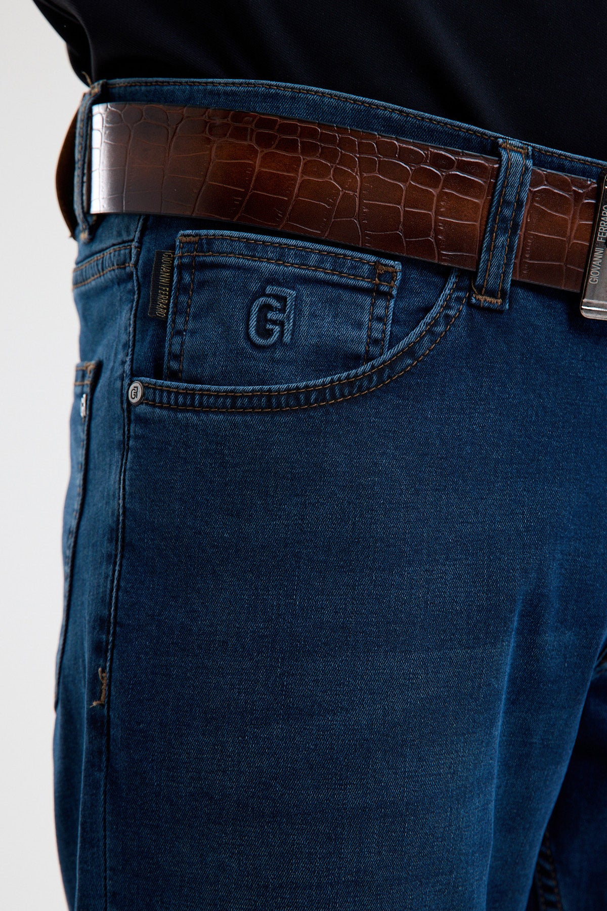 Cotton-Blend Stretch Denim Jeans