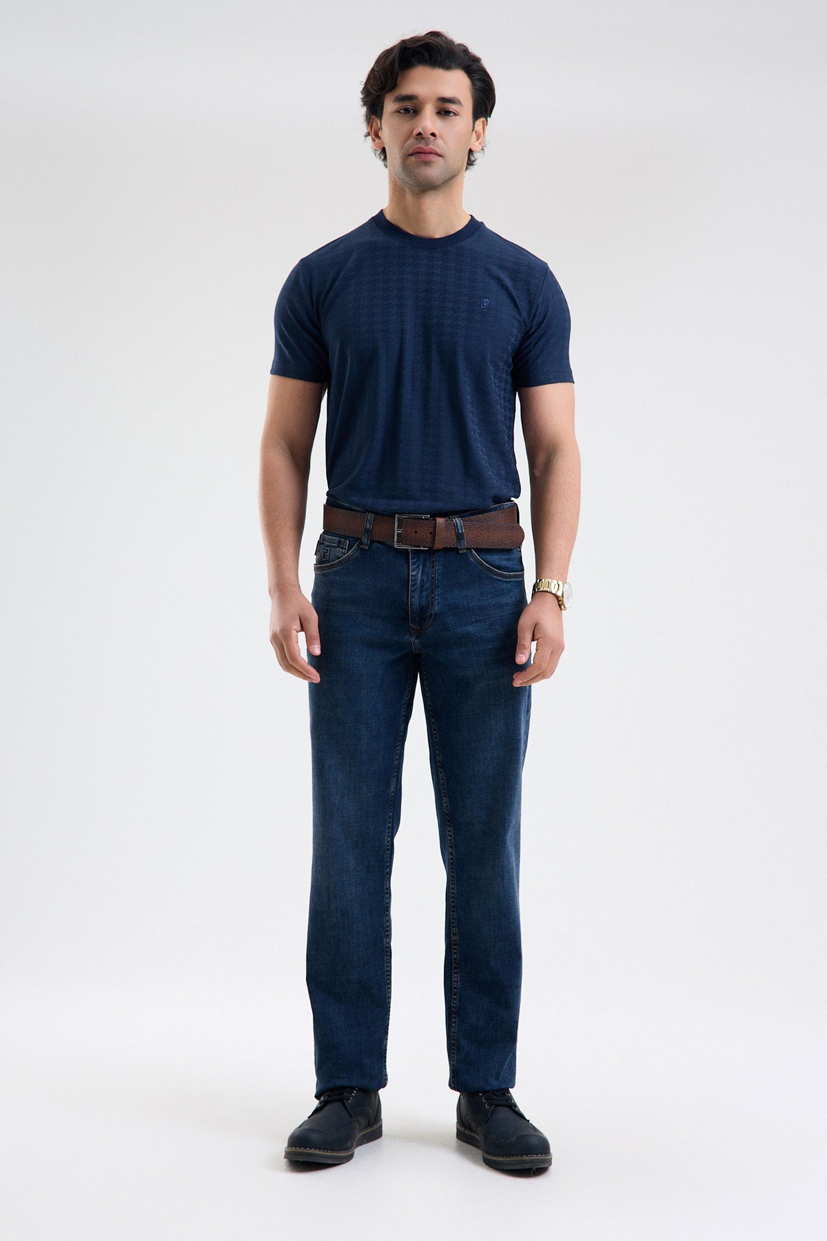 Cotton-Blend Stretch Denim Jeans