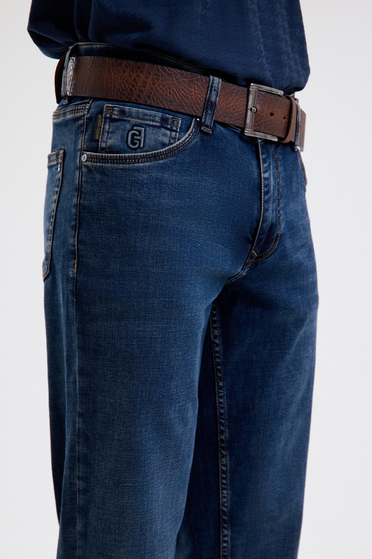 Cotton-Blend Stretch Denim Jeans