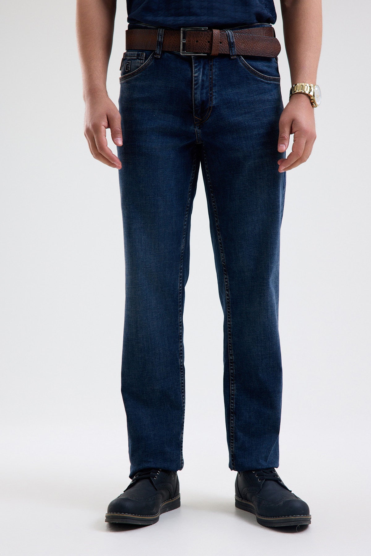 Cotton-Blend Stretch Denim Jeans