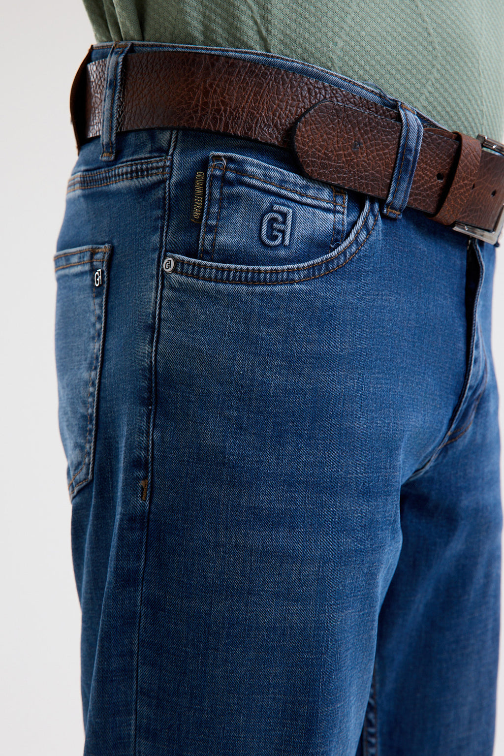 Cotton-Blend Stretch Denim Jeans