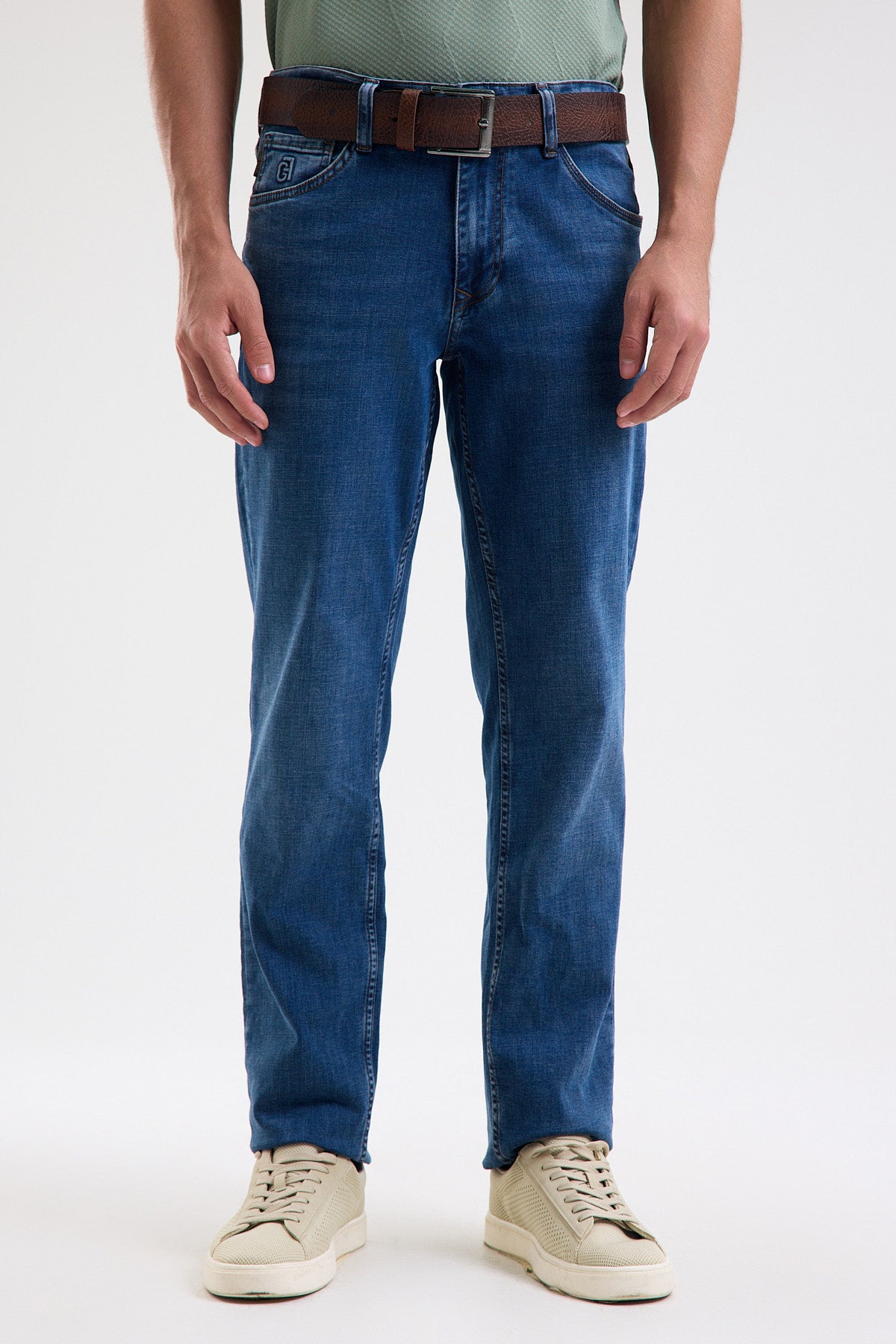 Cotton-Blend Stretch Denim Jeans