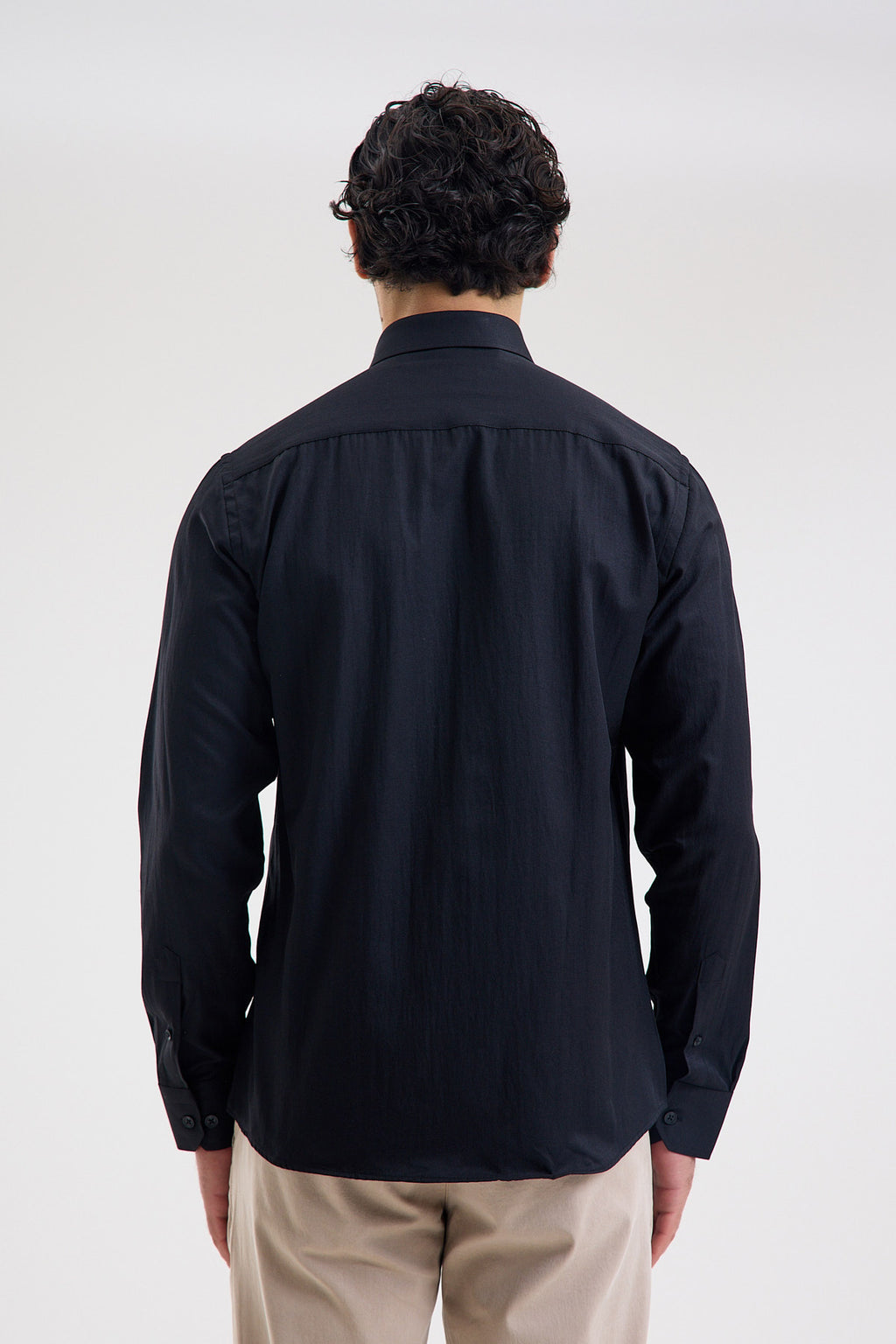 Cotton-Blend Microfiber Shirt