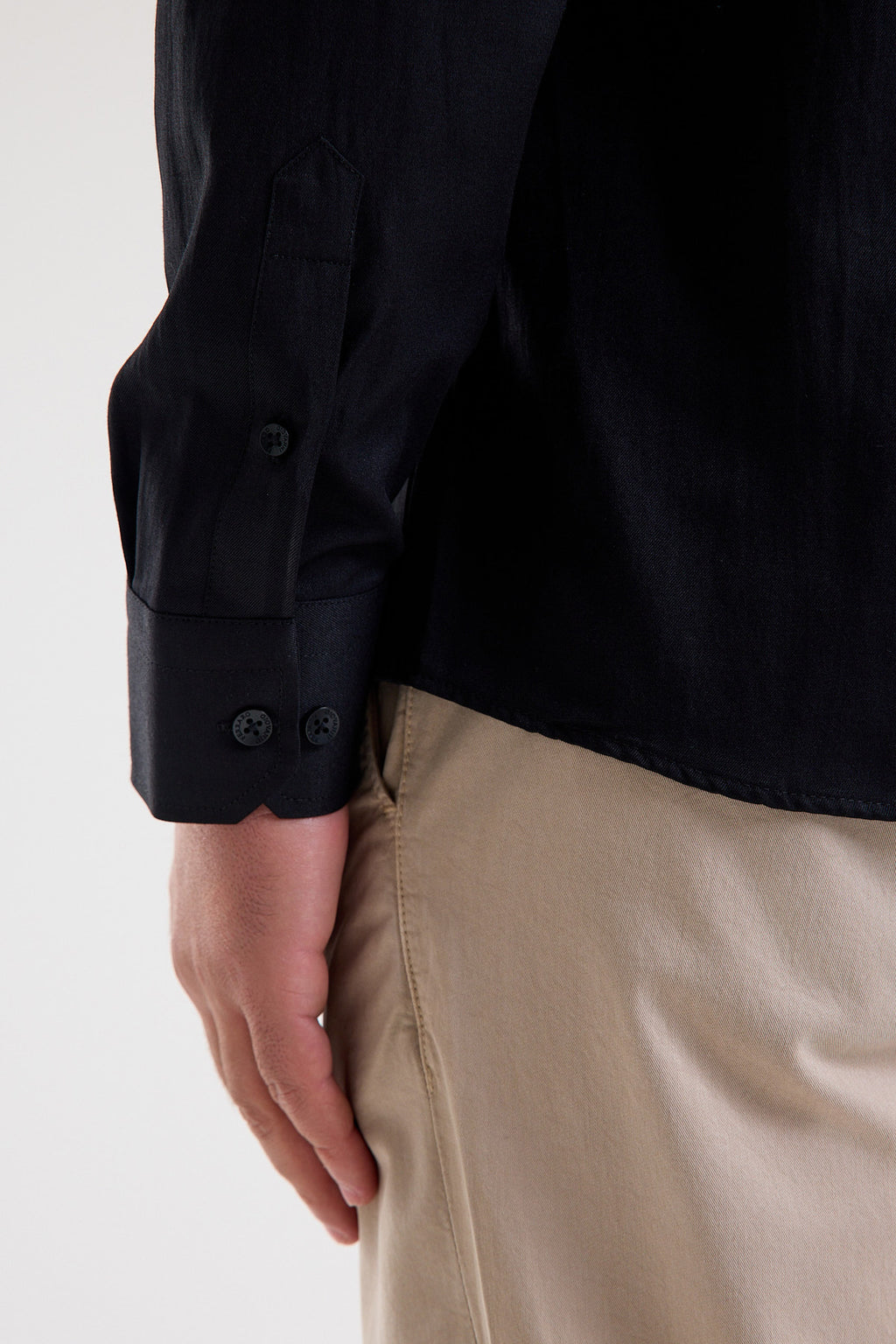 Cotton-Blend Microfiber Shirt