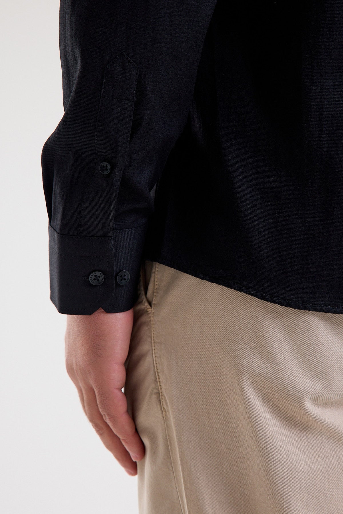 Cotton-Blend Microfiber Shirt