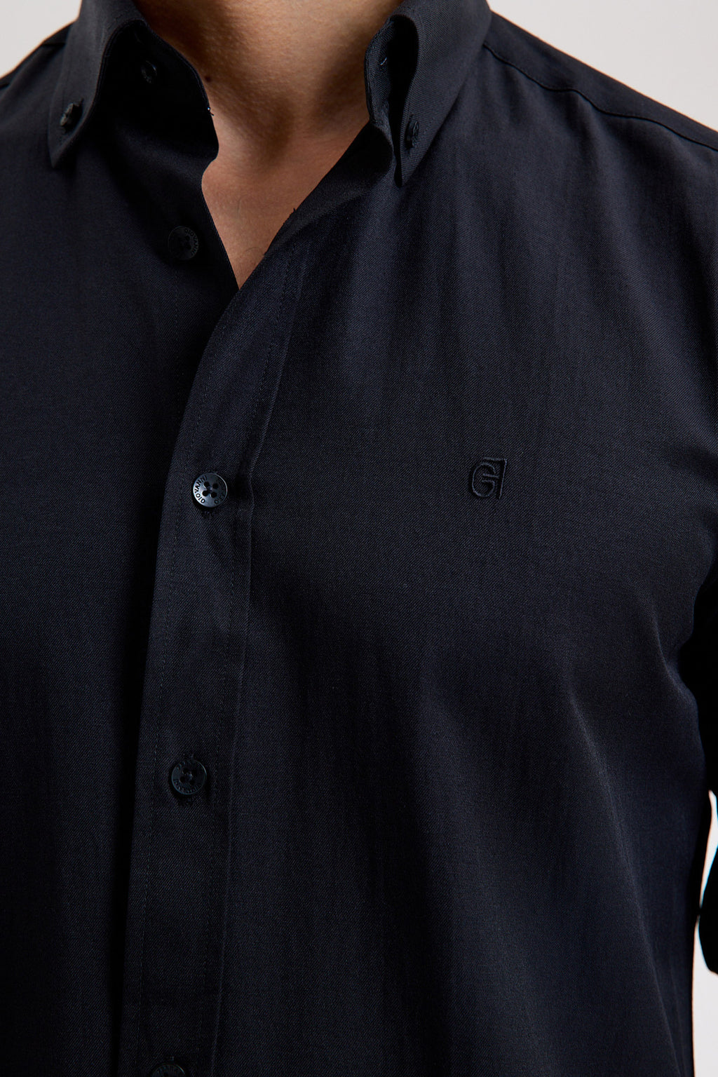 Cotton-Blend Microfiber Shirt