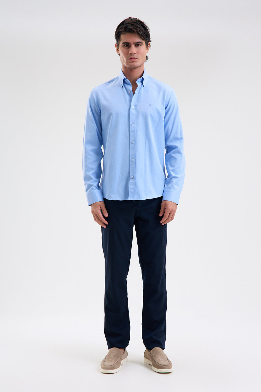 Cotton-Blend Microfiber Shirt