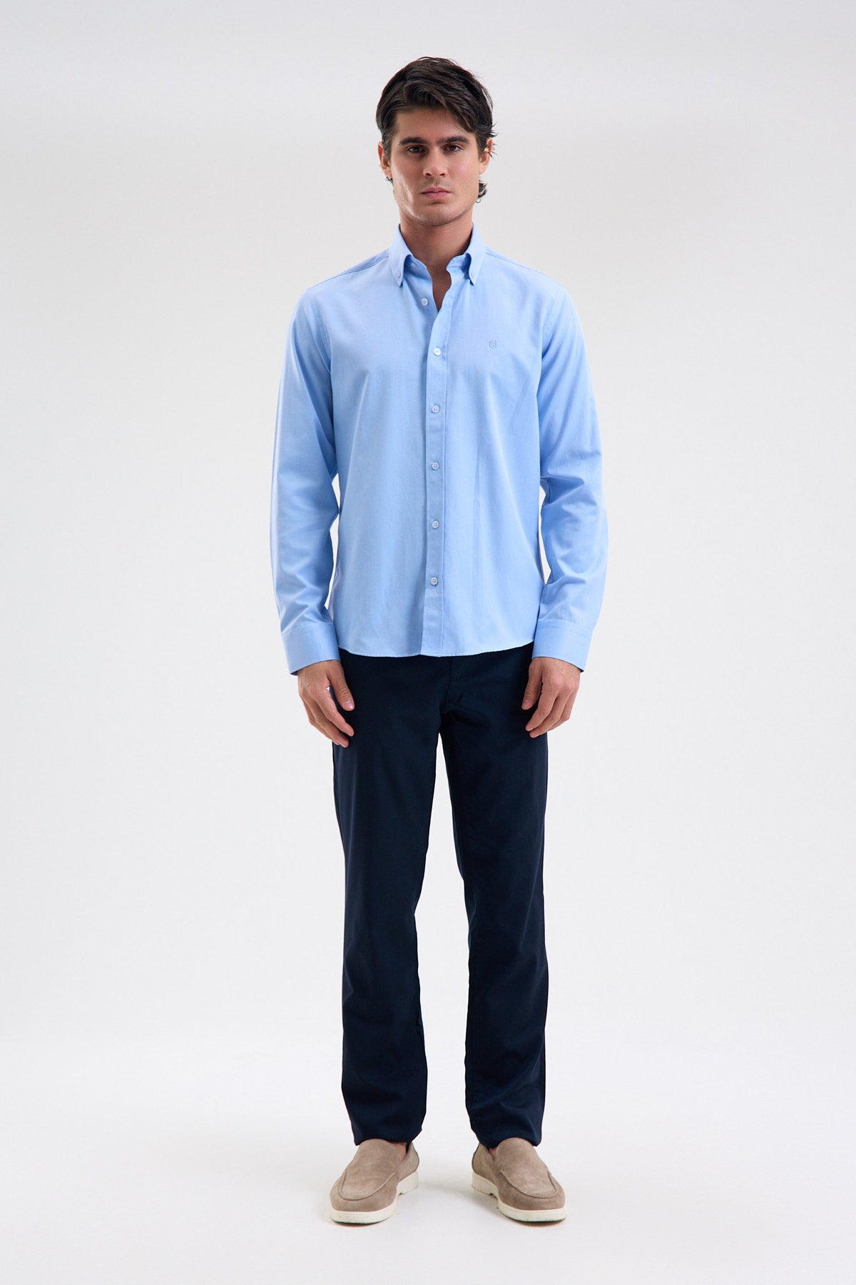 Cotton-Blend Microfiber Shirt
