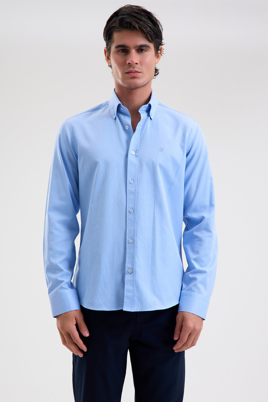 Cotton-Blend Microfiber Shirt
