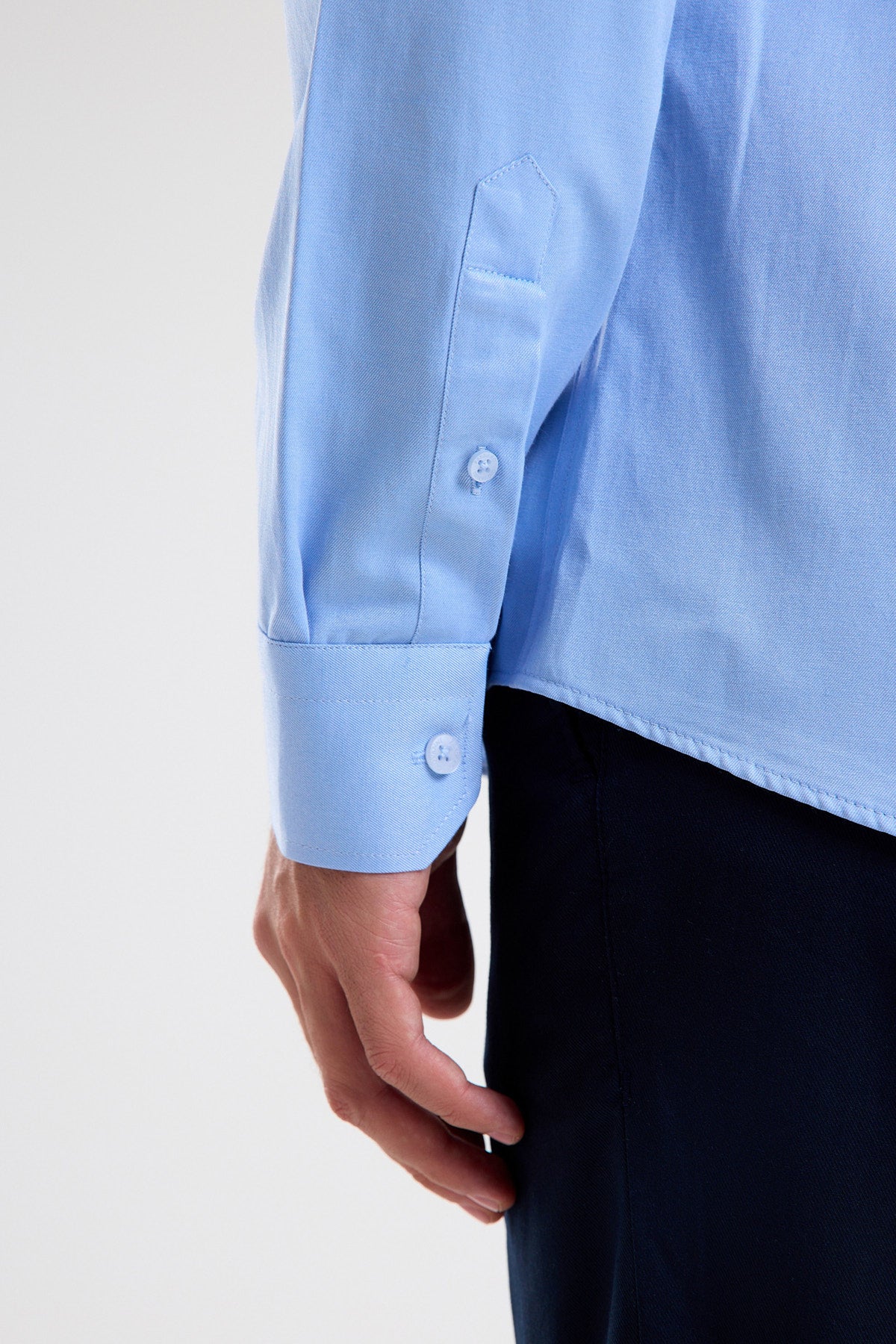 Cotton-Blend Microfiber Shirt