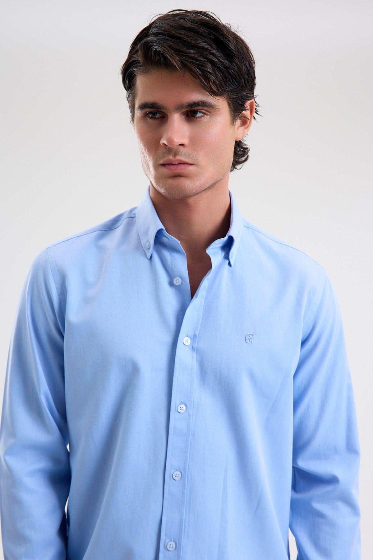 Cotton-Blend Microfiber Shirt