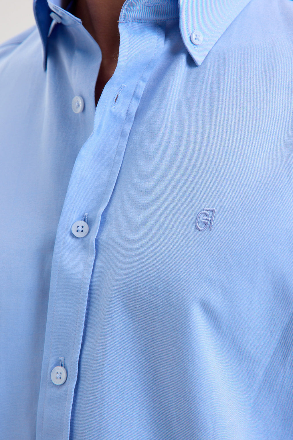 Cotton-Blend Microfiber Shirt
