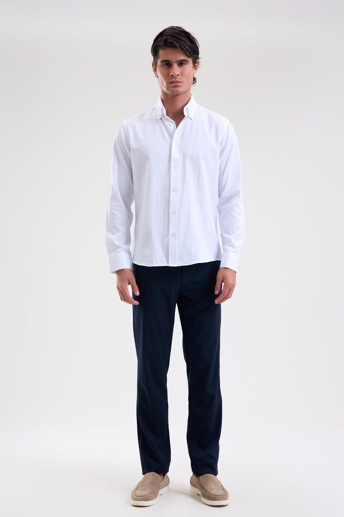 Cotton-Blend Microfiber Shirt