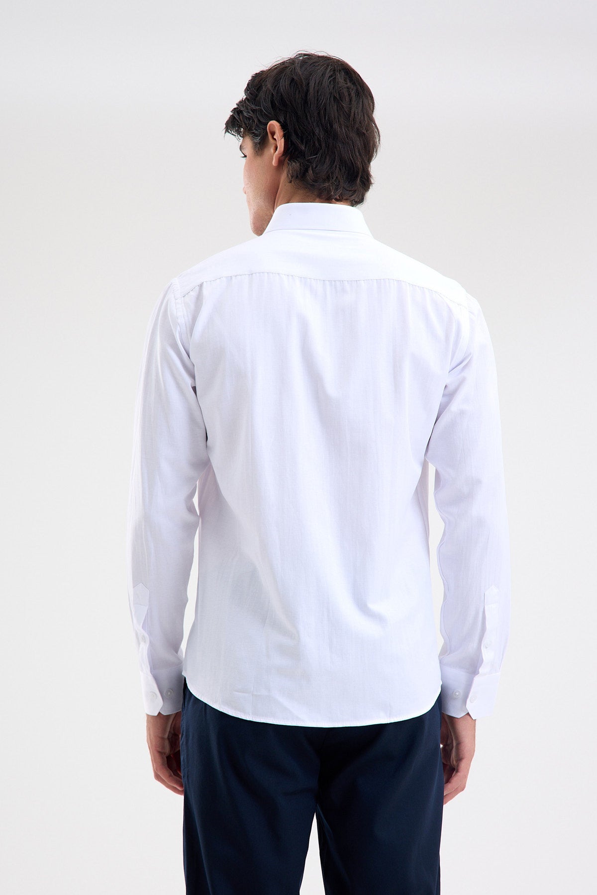 Cotton-Blend Microfiber Shirt