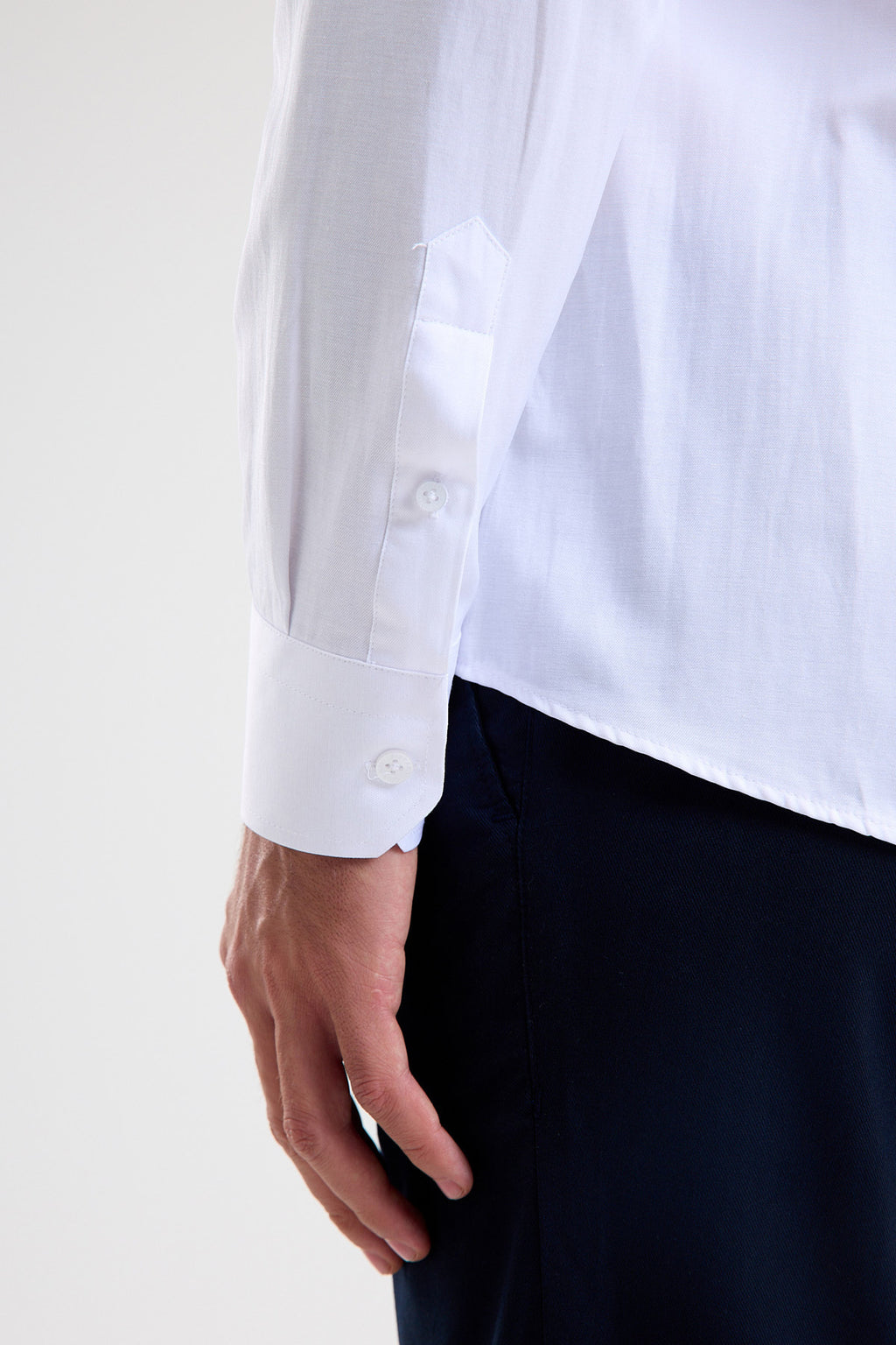 Cotton-Blend Microfiber Shirt