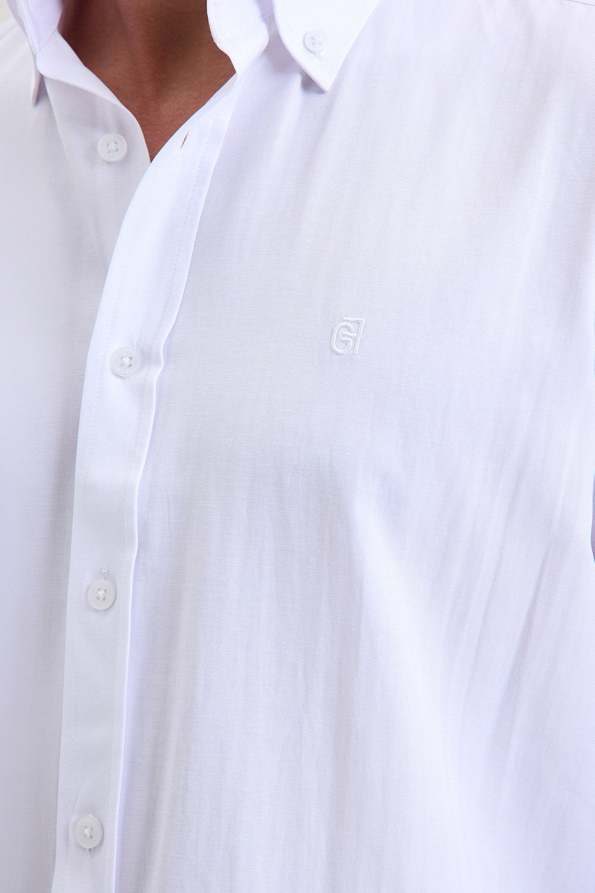 Cotton-Blend Microfiber Shirt