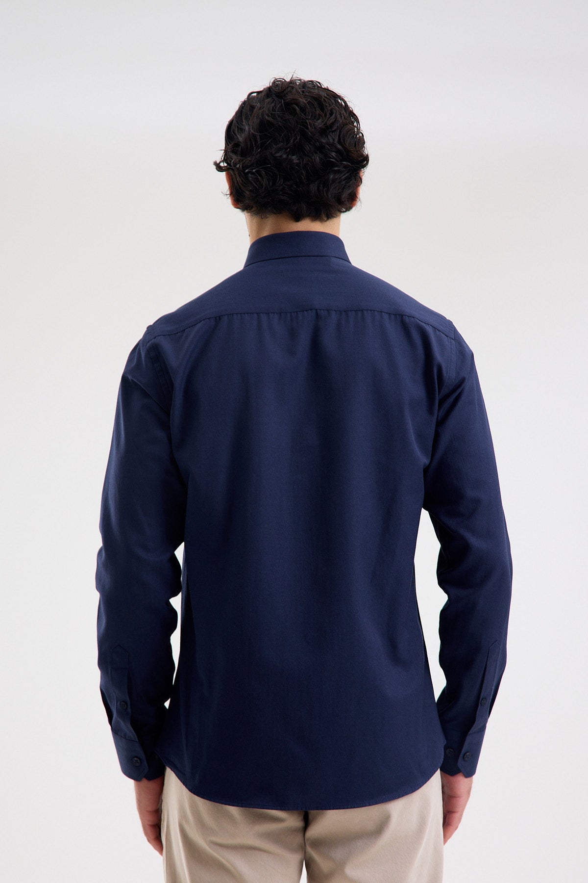 Cotton-Blend Microfiber Shirt