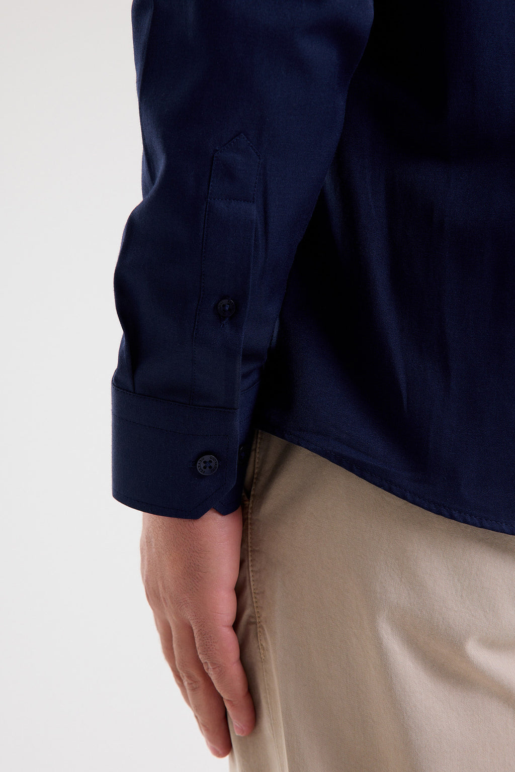 Cotton-Blend Microfiber Shirt