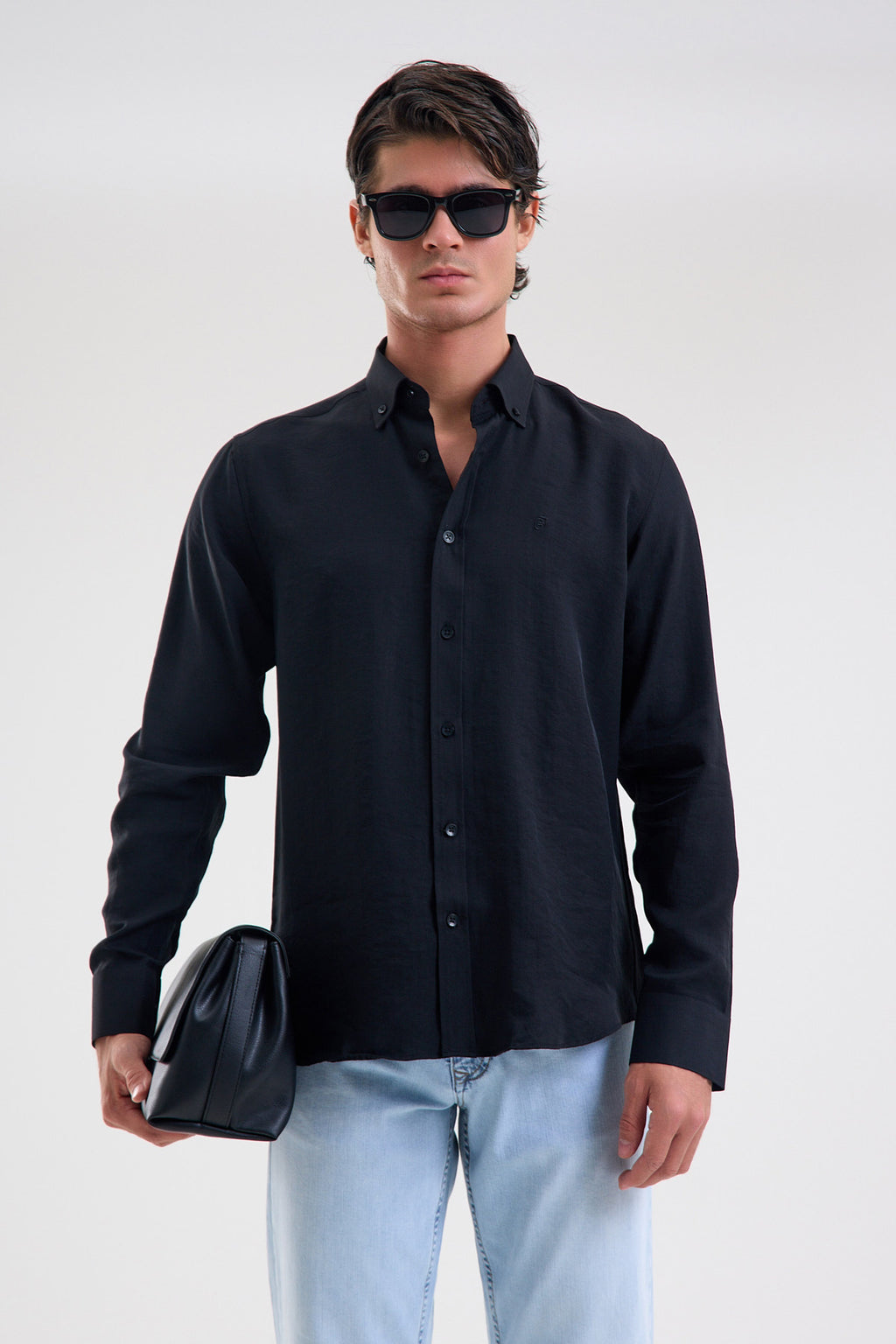 Tencel-Blend Microfiber Shirt