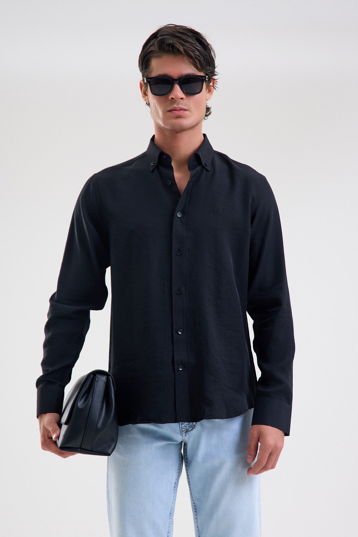 Tencel-Blend Microfiber Shirt