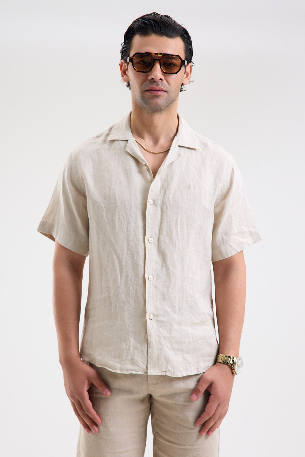 Pure Linen Short Sleeve Shirt