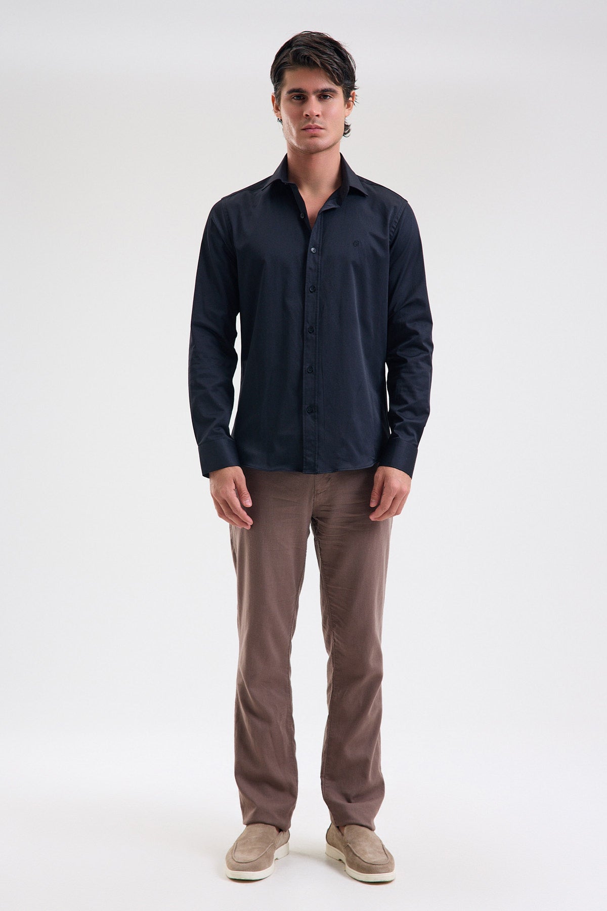 Stretch Cotton Blend Shirt