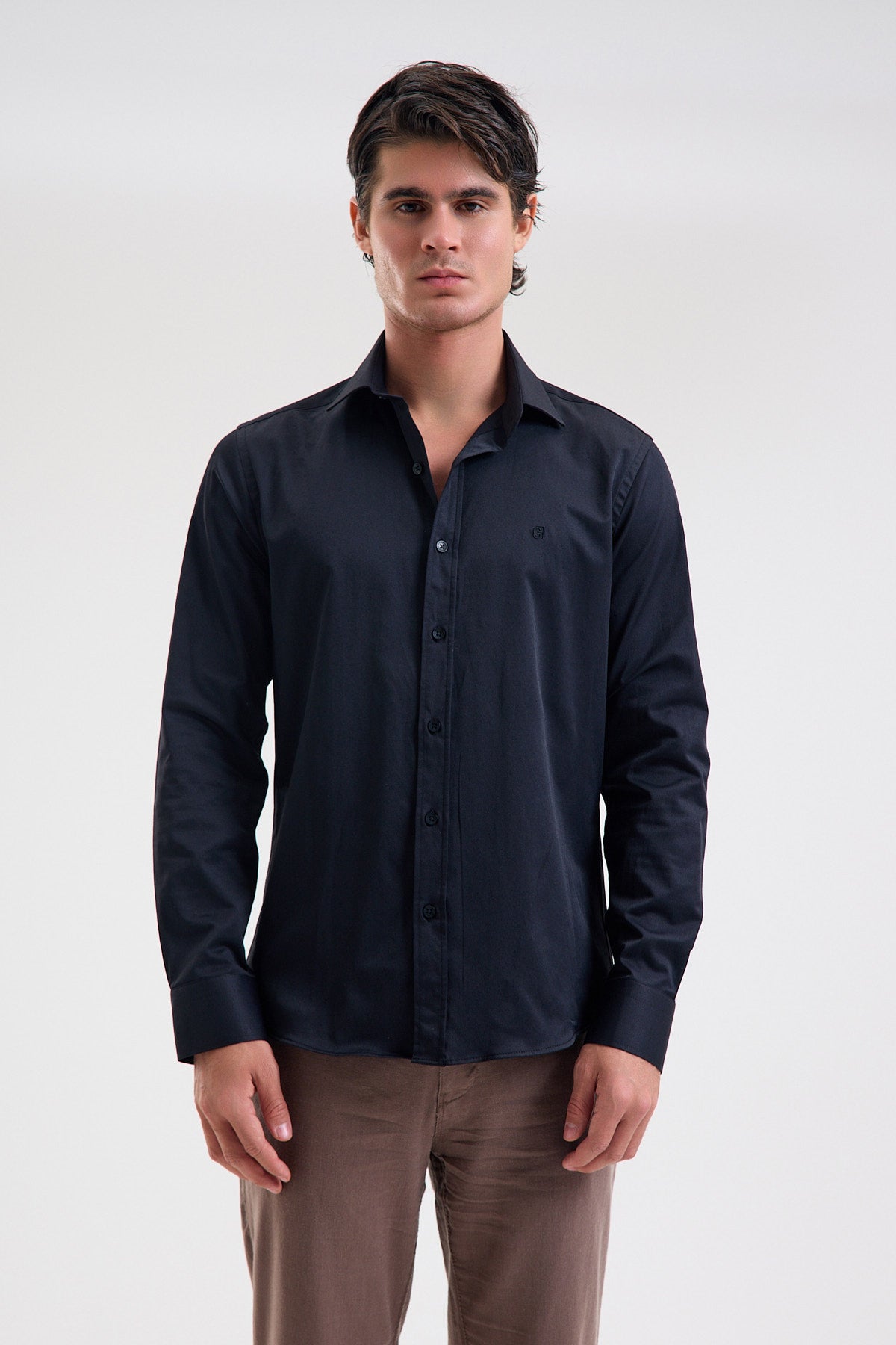 Stretch Cotton Blend Shirt