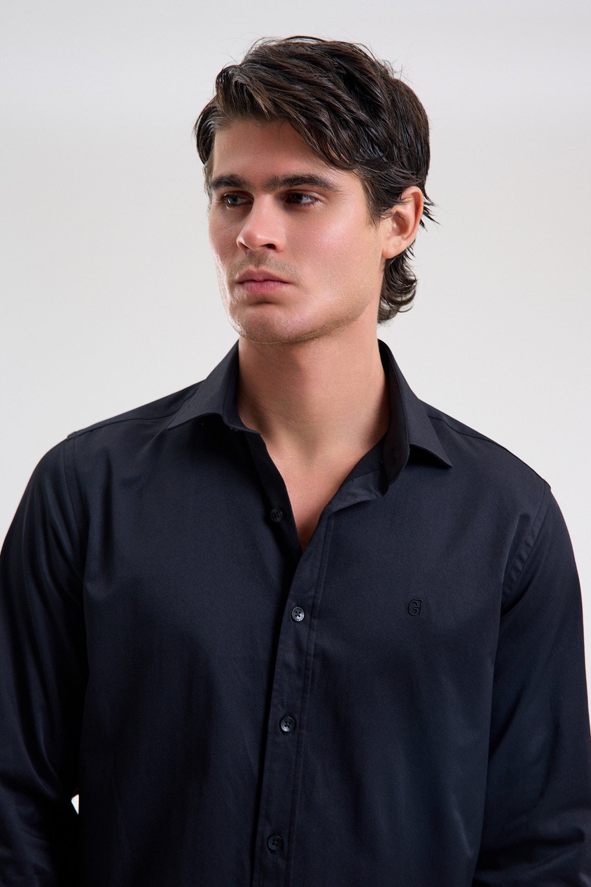 Stretch Cotton Blend Shirt