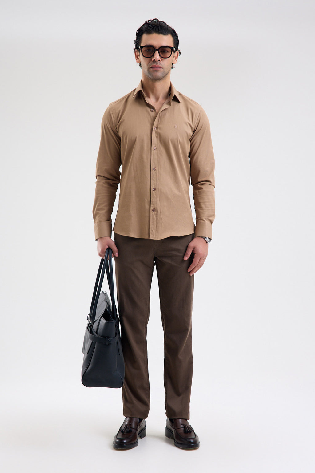 Stretch Cotton Blend Shirt